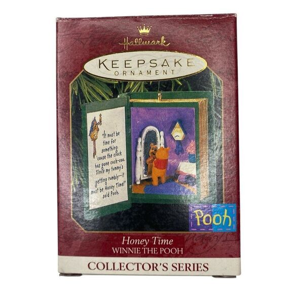 Honey Time Winnie The Pooh Hallmark Ornament 2nd in Series - Picture 1 of 2